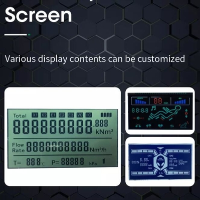 Square Screen 7 Segment LCD Display Monochrome TN HTN STN VA LCD Glass Panel