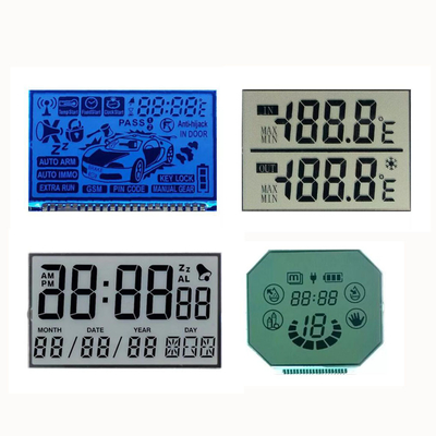 Custom Monochrome LCD Clock Module TN 7 Segment LCD