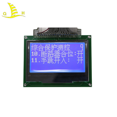 Customize 128 64 LED Backlight Transflective Negative COG LCD Module