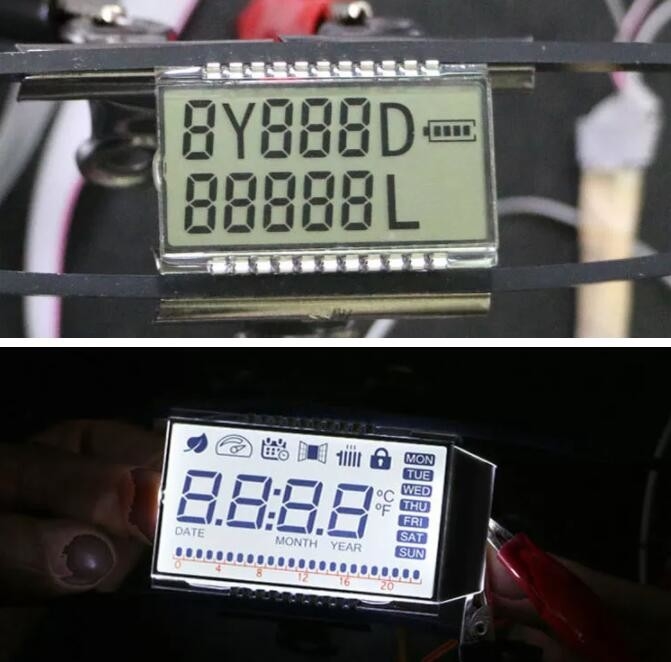 High Contrast Speed Calculation Segment LCD Display Screen Module