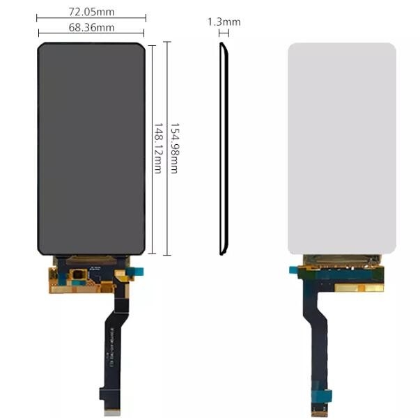 Capacitive Touch Android System 1080 360 Flexible OLED Display Module