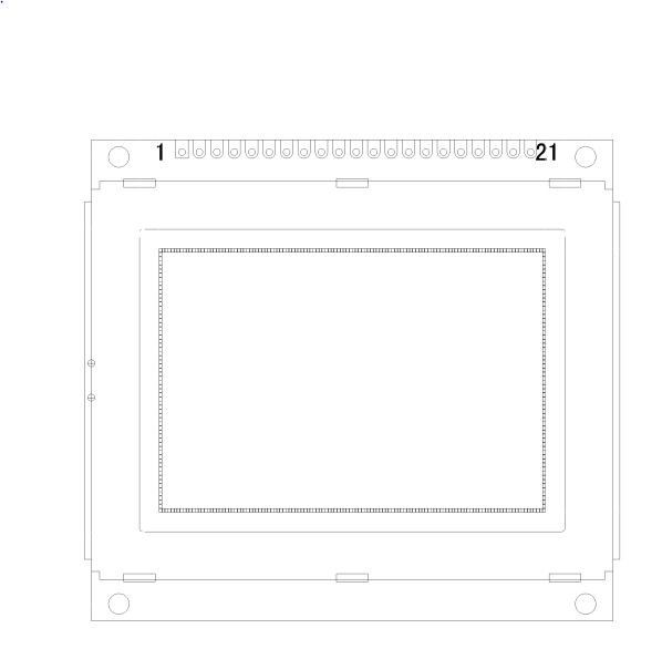21 Pin 12864 Display screen COB Graphic LCD Module for Portable Transformer