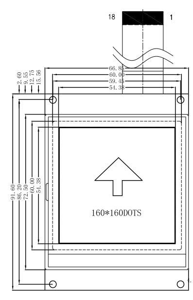 Customize LCD Screen Module Character 0.48mm STN FSTN LCD Display Module