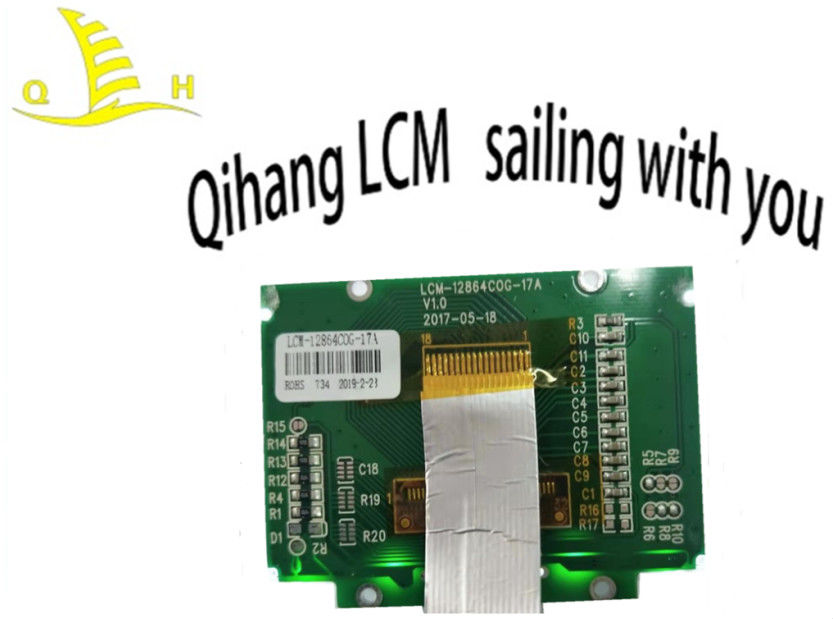 ST7565R 32 PIN 12864 COG LCD Module FSTN Grey Negative Transmissive